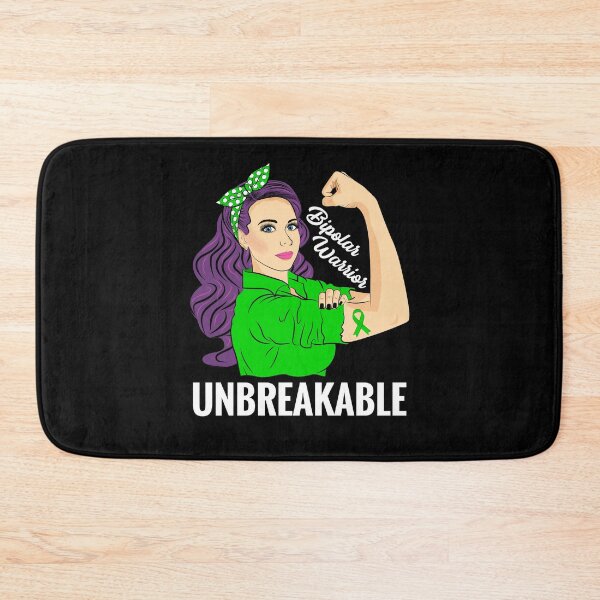 Item preview, Bipolar Disorder Warrior Unbreakable Support Awareness designed and sold by ZNOVANNA.