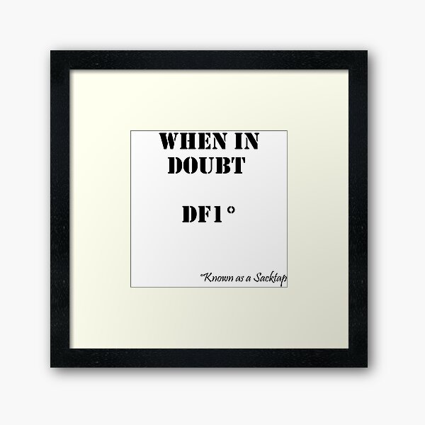 Down Forward 1 Framed Art Print