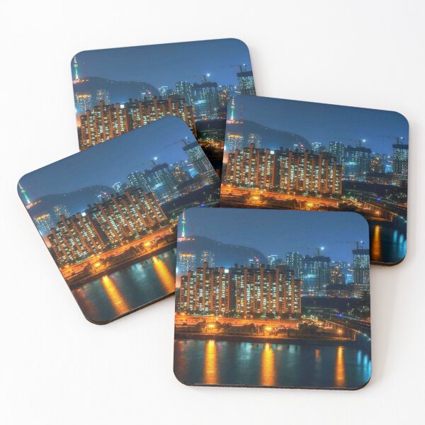 Item preview, Seoul Korea skyline designed and sold by KorSeouDesign.