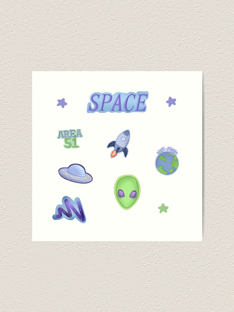 Roblox Royale High Space Sticker Pack Art Print By Jessicaramel Redbubble - royalehigh earth roblox