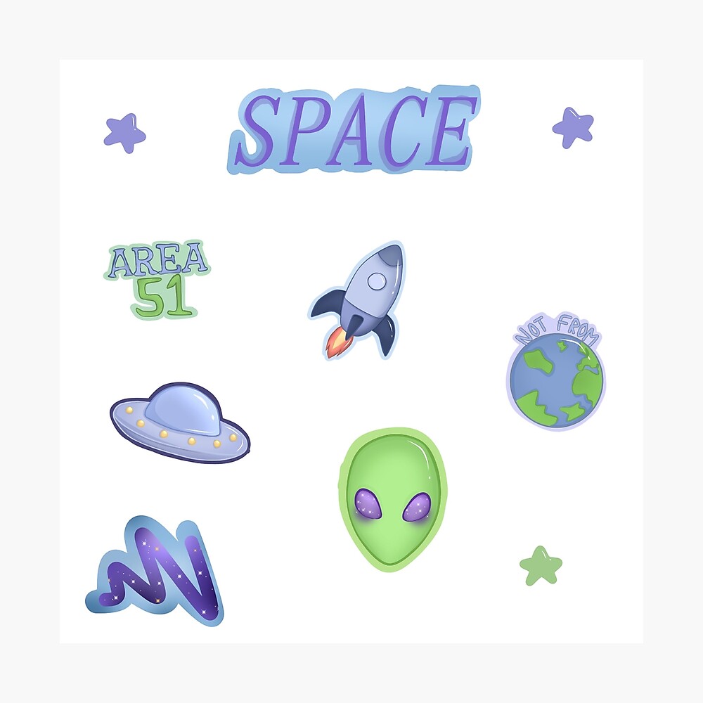 Roblox Royale High Space Sticker Pack Poster By Jessicaramel Redbubble - dusk tops roblox