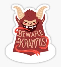 Vorsicht vor dem Krampus Sticker