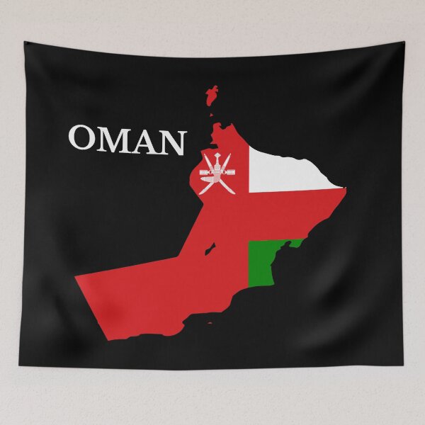 Item preview, Oman Map Flag designed and sold by marosharaf.