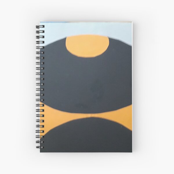 Collage in orange and black Spiral Notebook