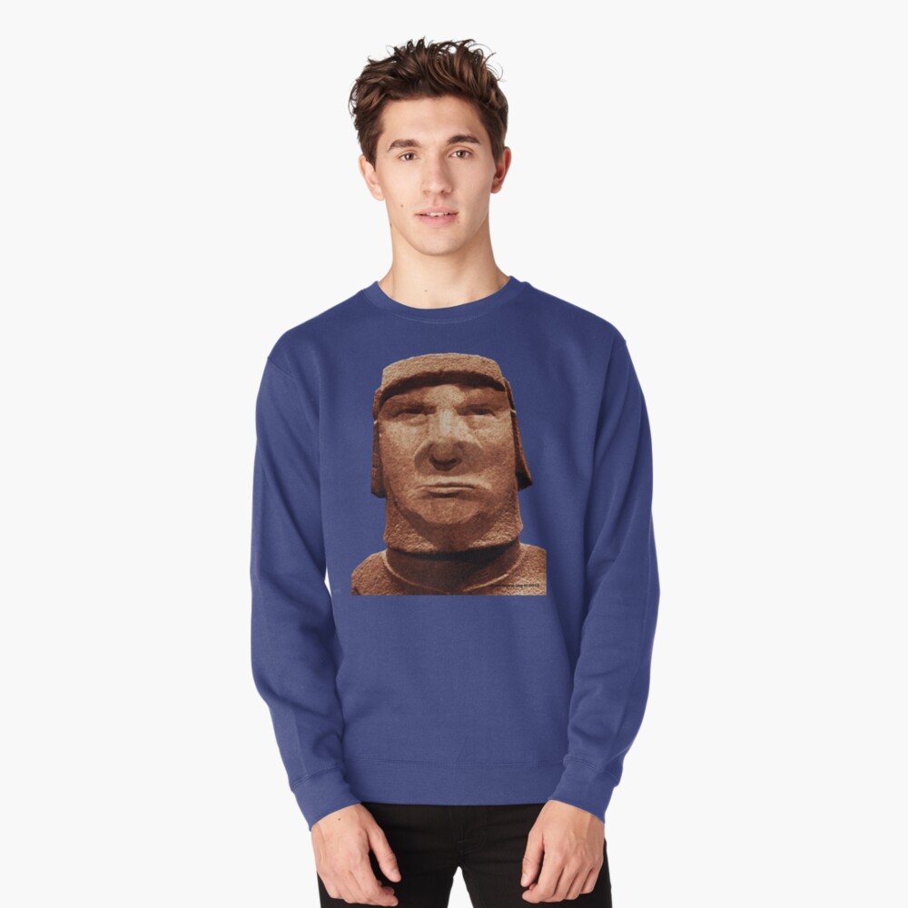 Trump Easter Island Head Pullover Sweatshirt