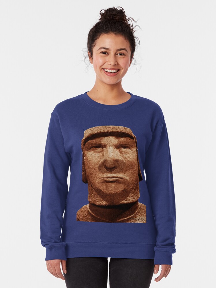 Alternate view of Trump Easter Island Head Pullover Sweatshirt