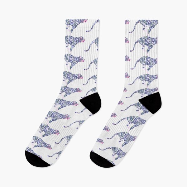 Item preview, Running tiger in bold colors designed and sold by Flyingwall.