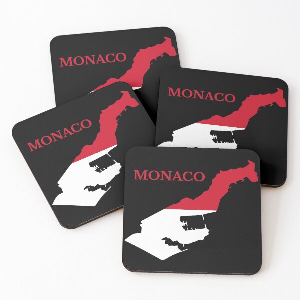 Artikelvorschau, Monaco Karte Flagge entworfen und verkauft von marosharaf.