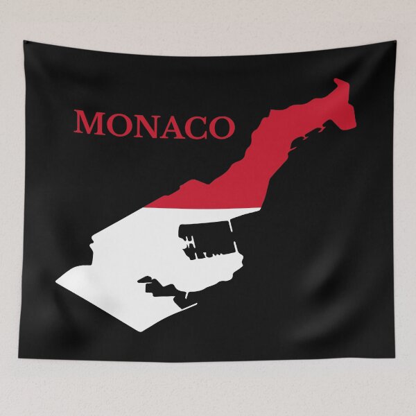 Item preview, Monaco Map Flag designed and sold by marosharaf.