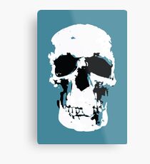 Sherlock Skull Wall Hanging Metal Print