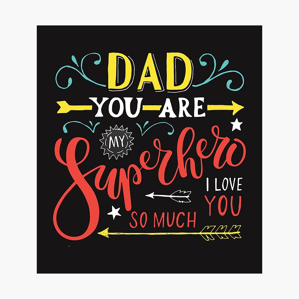 Dad, You Are My Superhero, I Love You For Postcard Stock, 56% OFF