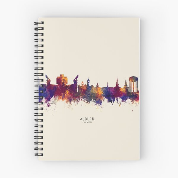 Aperçu de l'œuvre Auburn Alabama Skyline créée et vendue par ArtPrints.