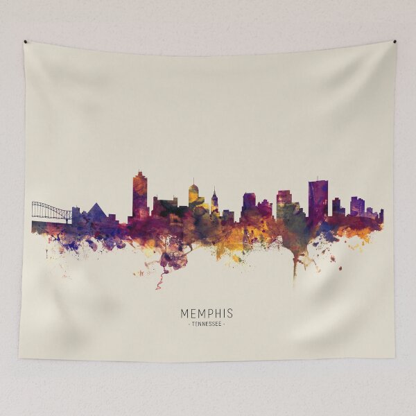 Item preview, Memphis Tennessee Skyline designed and sold by ArtPrints.
