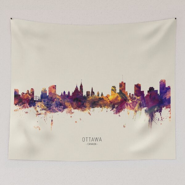 Artikelvorschau, Ottawa Canada Skyline entworfen und verkauft von ArtPrints.