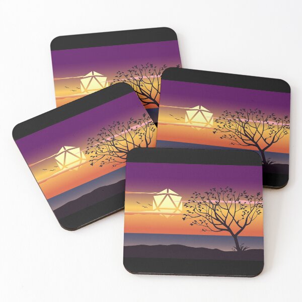 Item preview, Sunset by the Lake D20 Dice Sun Tabletop RPG Maps and Landscapes designed and sold by pixeptional.