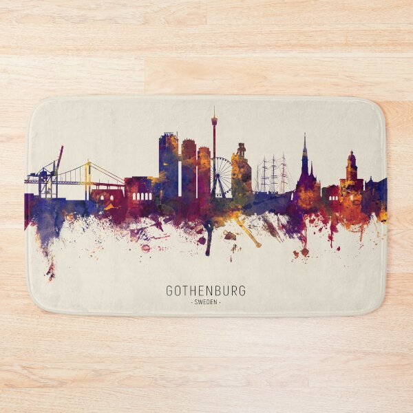 Item preview, Gothenburg Sweden Skyline designed and sold by ArtPrints.