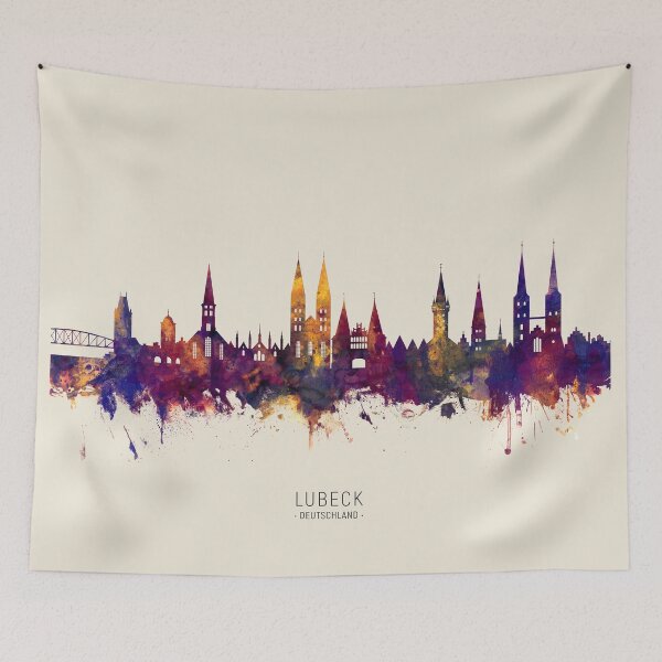 Item preview, Lubeck Germany Skyline designed and sold by ArtPrints.