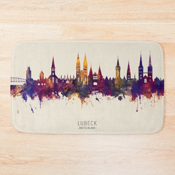 Item preview, Lubeck Germany Skyline designed and sold by ArtPrints.