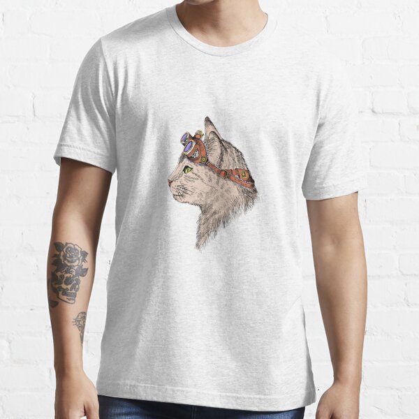 Steampunk Clockwork Cat T Shirt 