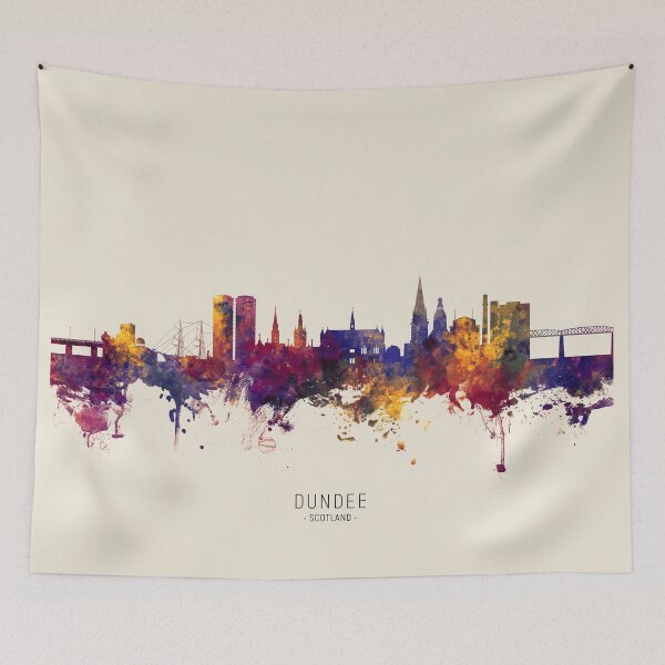 Item preview, Dundee Scotland Skyline designed and sold by ArtPrints.