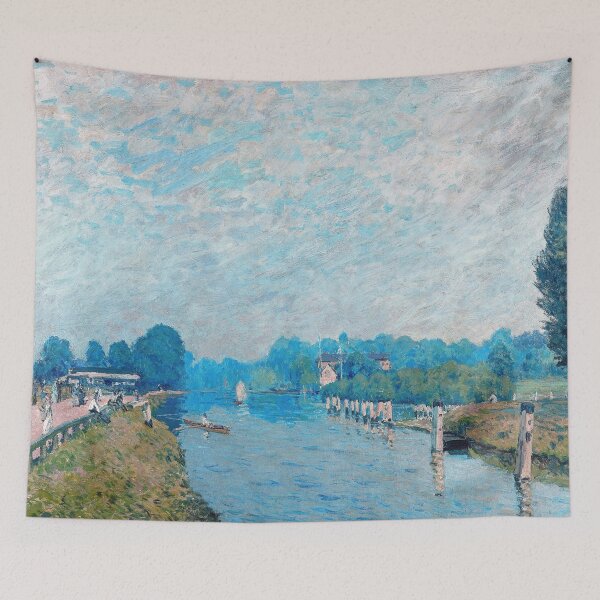 Item preview, Alfred Sisley - Banks of rivers (the Thames Hampton Court, first week of October) designed and sold by Impressionist Masters.