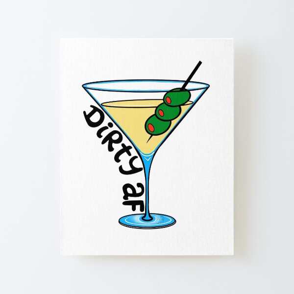 Dirty Martini Canvas Mounted Print