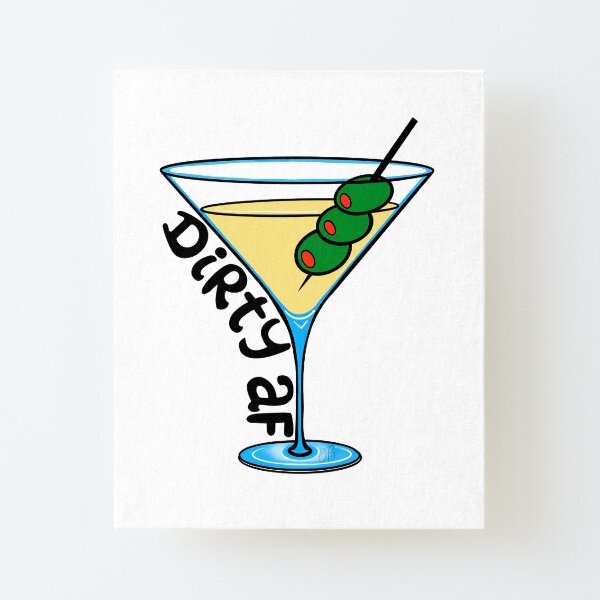 Dirty Martini Canvas Mounted Print
