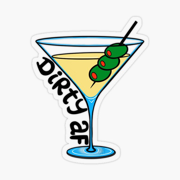 Dirty Martini Transparent Sticker