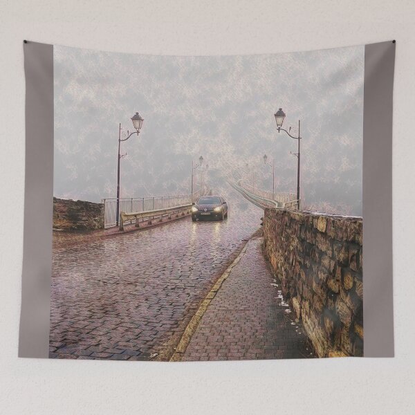 Item preview, Misty bridge leading to nowhere designed and sold by helenkaiy.