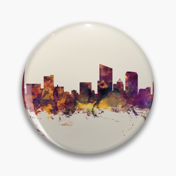 Item preview, Grand Rapids Michigan Skyline designed and sold by ArtPrints.