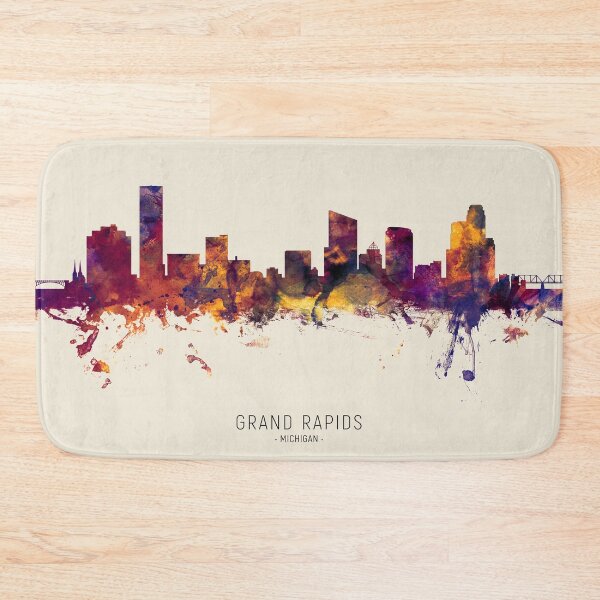 Item preview, Grand Rapids Michigan Skyline designed and sold by ArtPrints.
