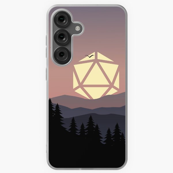 Item preview, Mountain Birds Sunset D20 Dice Sun Tabletop RPG Maps and Landscapes designed and sold by pixeptional.