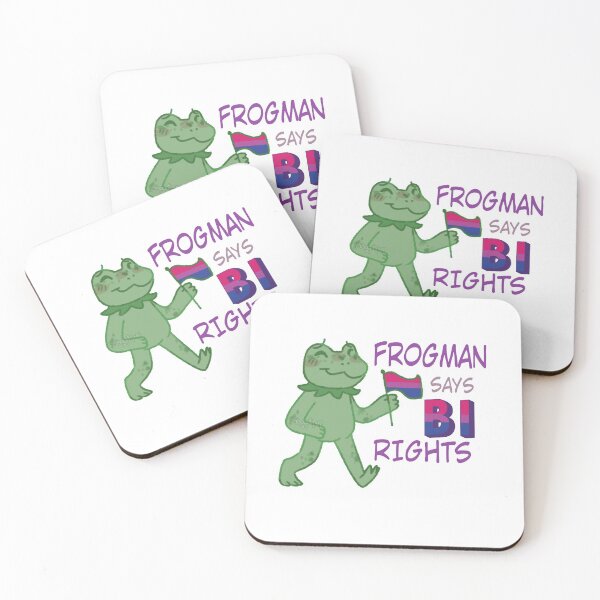 Item preview, Frogman Says Bi Rights! designed and sold by Isopawde's Grotto.
