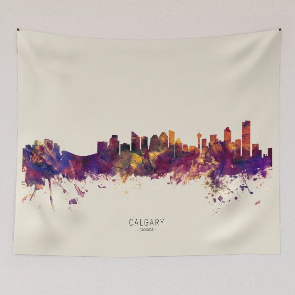 Item preview, Calgary Canada Skyline designed and sold by ArtPrints.