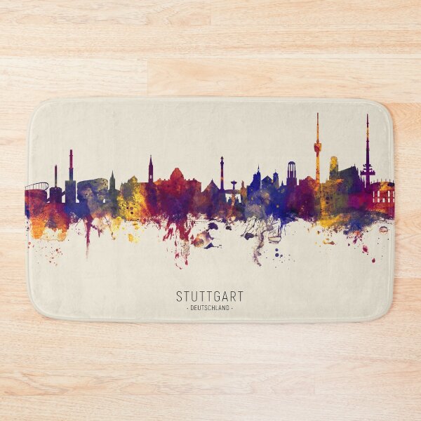 Item preview, Stuttgart Germany Skyline designed and sold by ArtPrints.