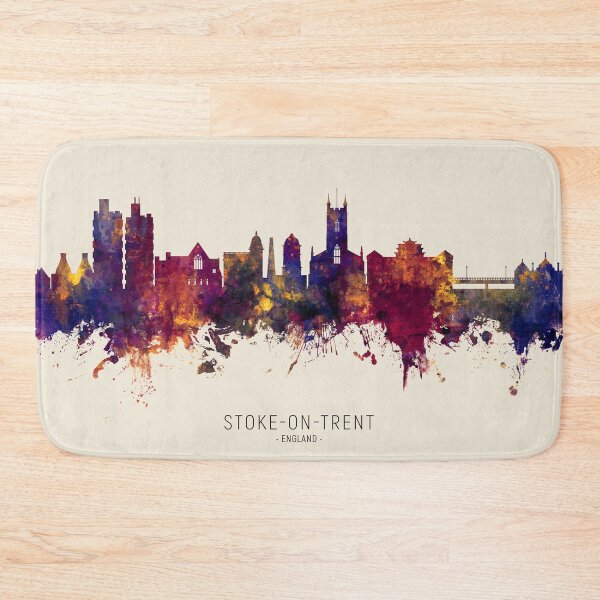 Item preview, Stoke-on-Trent England Skyline designed and sold by ArtPrints.