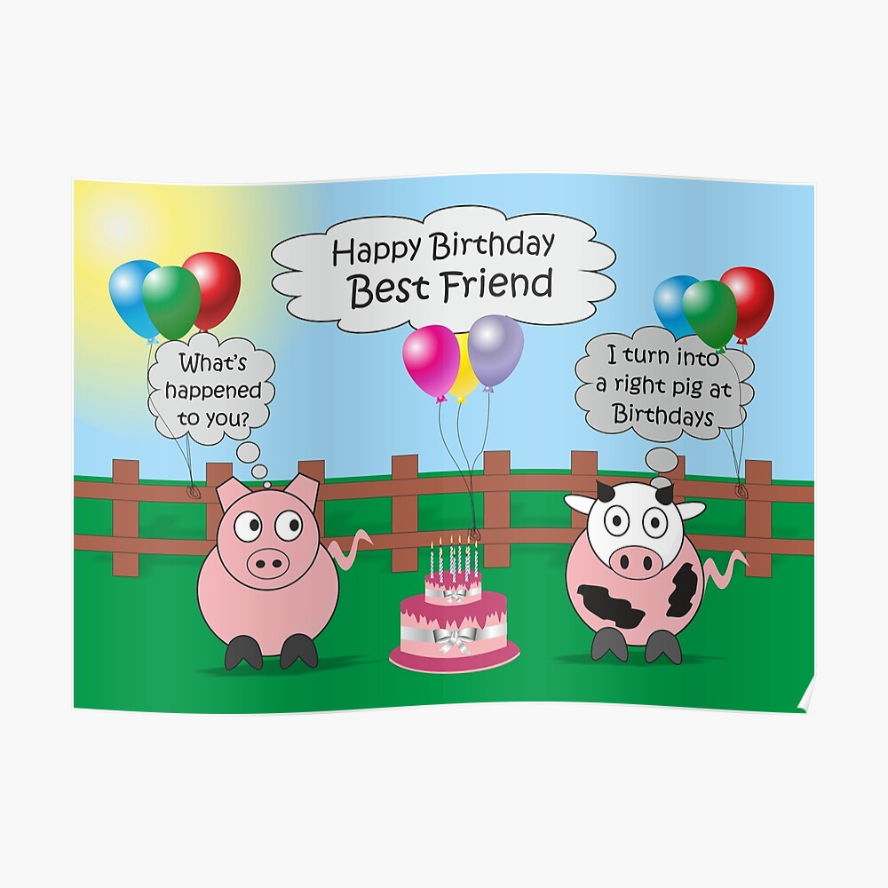 poster for best friend birthday