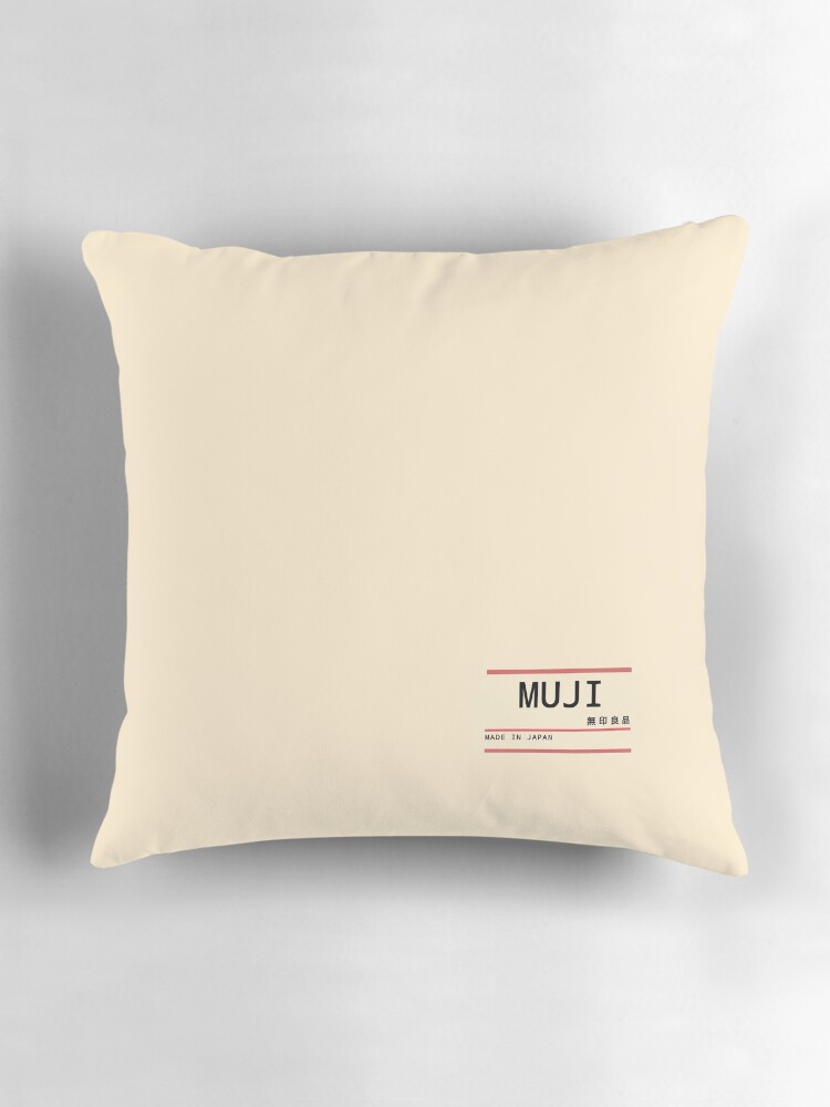 Muji inspired tag Pillow for Sale by dreamycreates Redbubble