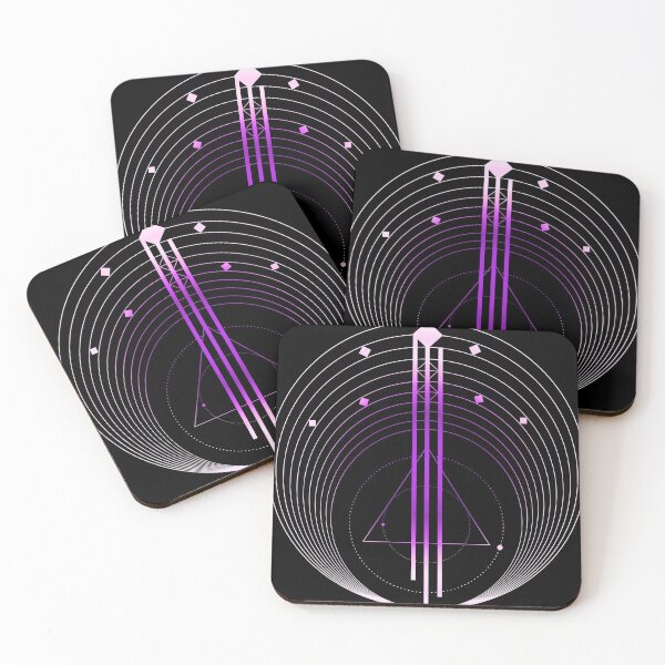 Item preview, Geometric magic galaxy purple designed and sold by Carolina Salazar.