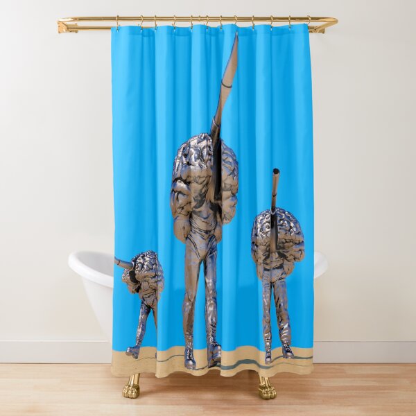 Battle Robots Shower Curtain