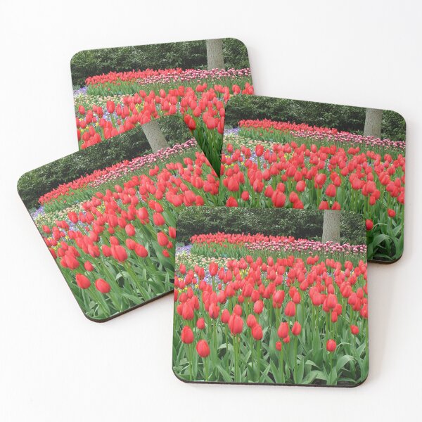 Item preview, Bed of Reds - Keukenhof Gardens designed and sold by SunriseRose.