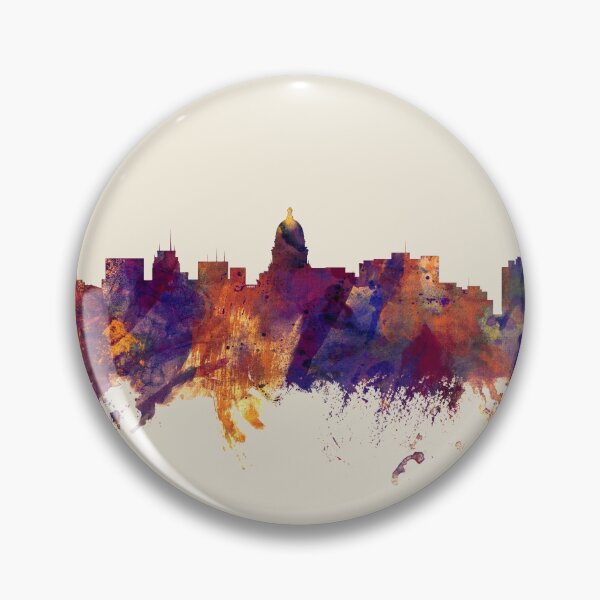 Artikelvorschau, Madison Wisconsin Skyline entworfen und verkauft von ArtPrints.
