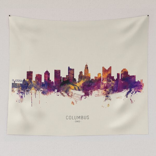 Artikelvorschau, Columbus Ohio Skyline entworfen und verkauft von ArtPrints.