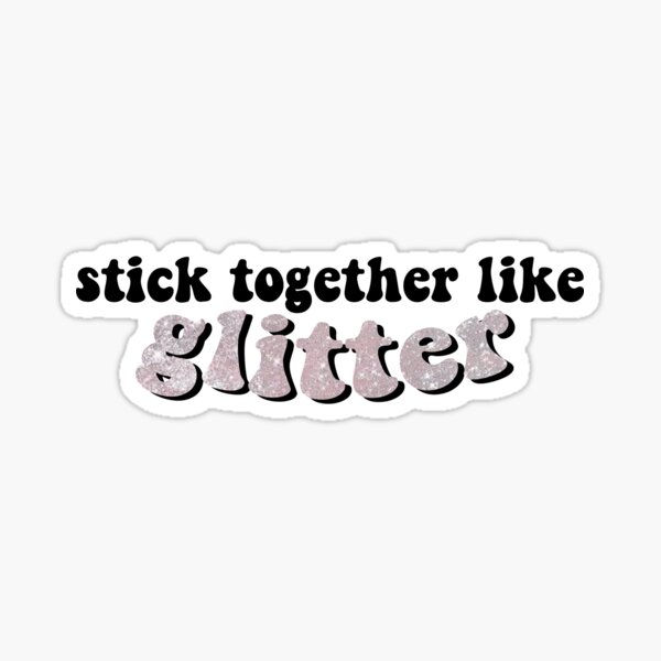 Patience Glitter Lyric Sticker
