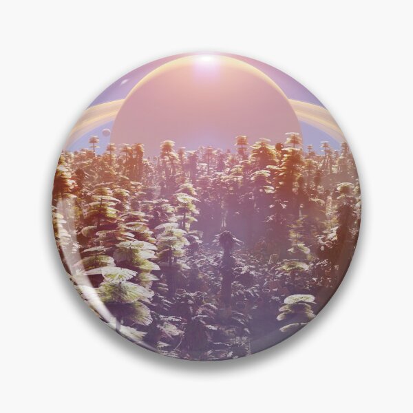 Item preview, alien planet landscape, forest on the surface of an exoplanet designed and sold by DottedYeti.