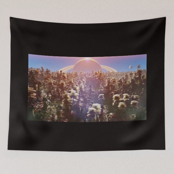 Item preview, alien planet landscape, forest on the surface of an exoplanet designed and sold by DottedYeti.