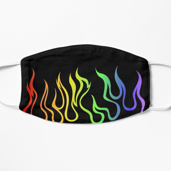 Rainbow Flames Mask