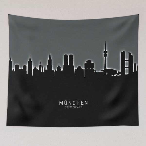 Item preview, Munich Germany Skyline designed and sold by ArtPrints.