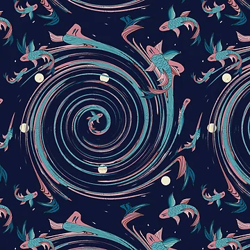 Artwork thumbnail, Psychedelic Fish by Rococodesigns