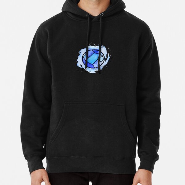 Blue Football Soccer Ball Art Work Pullover Hoodie